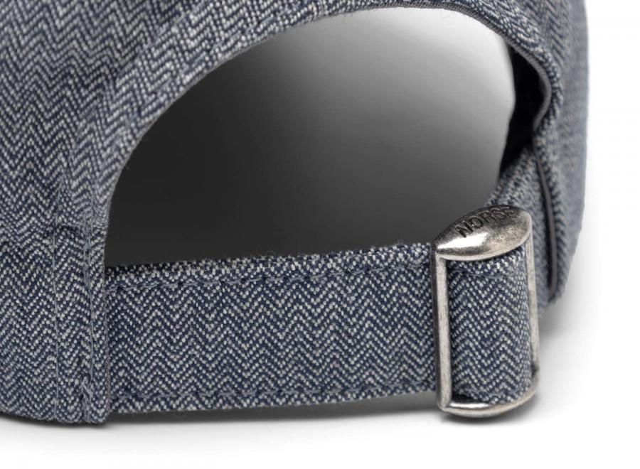 Norse Projects Mini Herringbone Twill 6-Panel Cap Dark Navy - Norse Projects