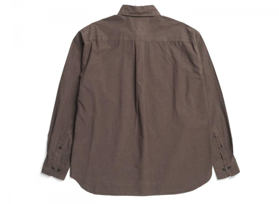 Norse Projects Ole Fatigue Cotton Tencel Shirt Espresso - Norse Projects