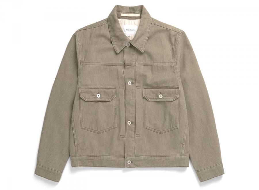 Norse Projects Storadal Resist Dyed Twill Type II Jacket Vetiver - Norse Projects