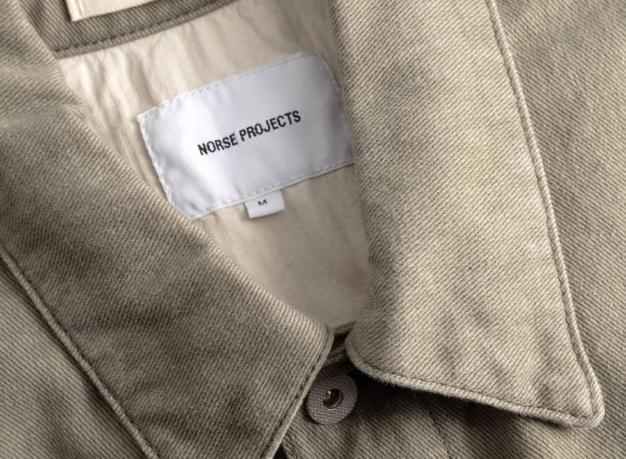 Norse Projects Storadal Resist Dyed Twill Type II Jacket Vetiver - Norse Projects