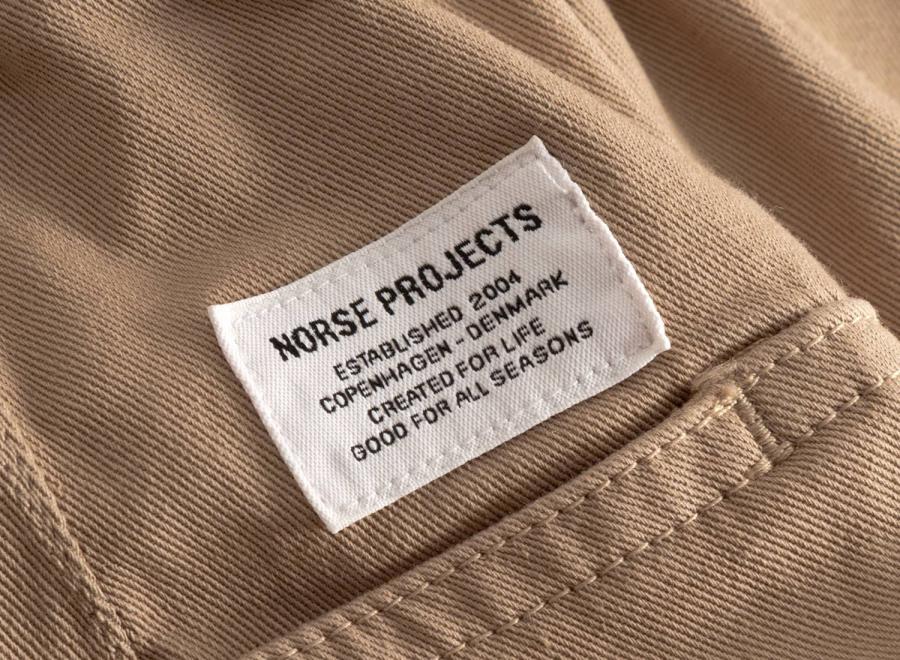 Norse Projects Trysil Regular Organic Stretch Twill Trouser Utility Khaki - Norse Projects
