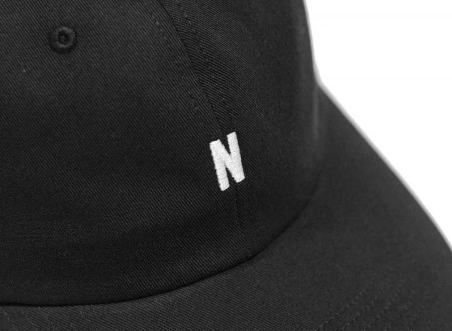 Norse Projects Twill Sports Cap Black - Norse Projects