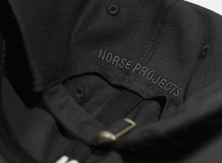 Norse Projects Twill Sports Cap Black - Norse Projects