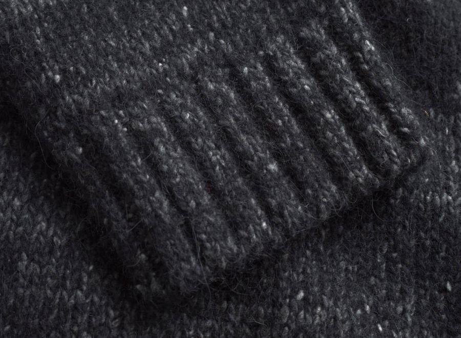Norse Projects Ulf Fairisle Sweater Dark Grey Melange - Norse Projects
