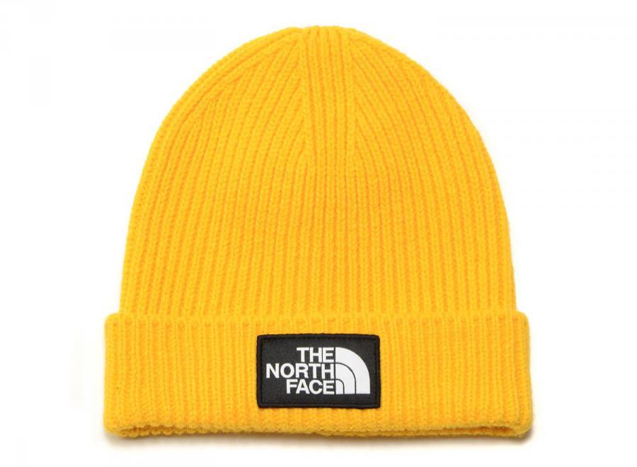 The North Face Logo Box Cuff Beanie Summit Gold - The North Face