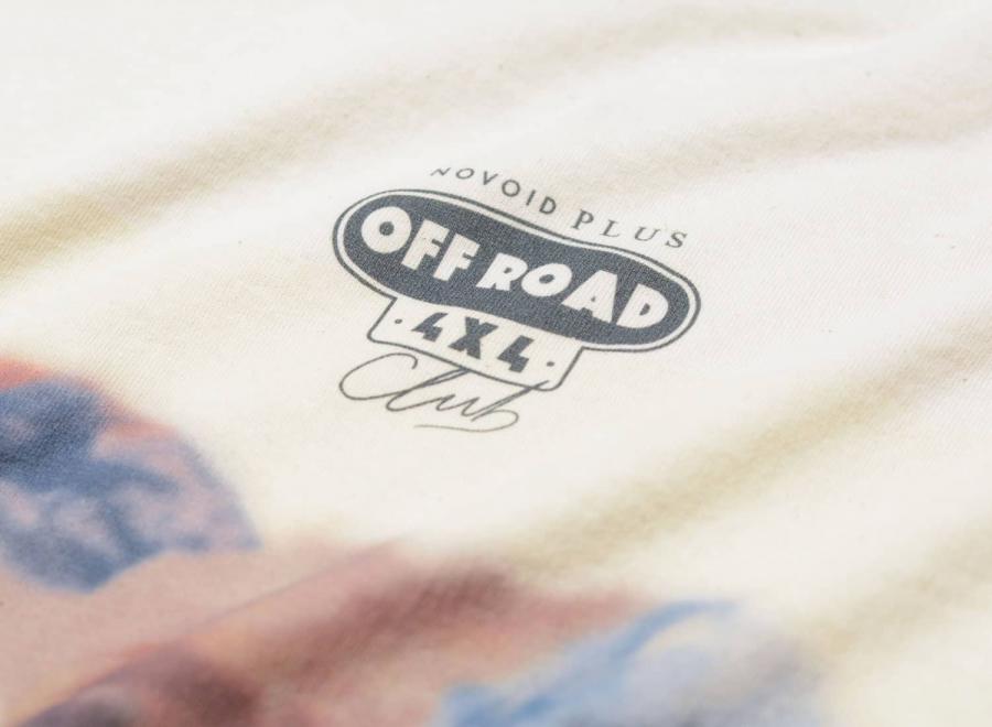 Novoid Plus Off Road 4x4 Club Tee Ecru - Novoid Plus