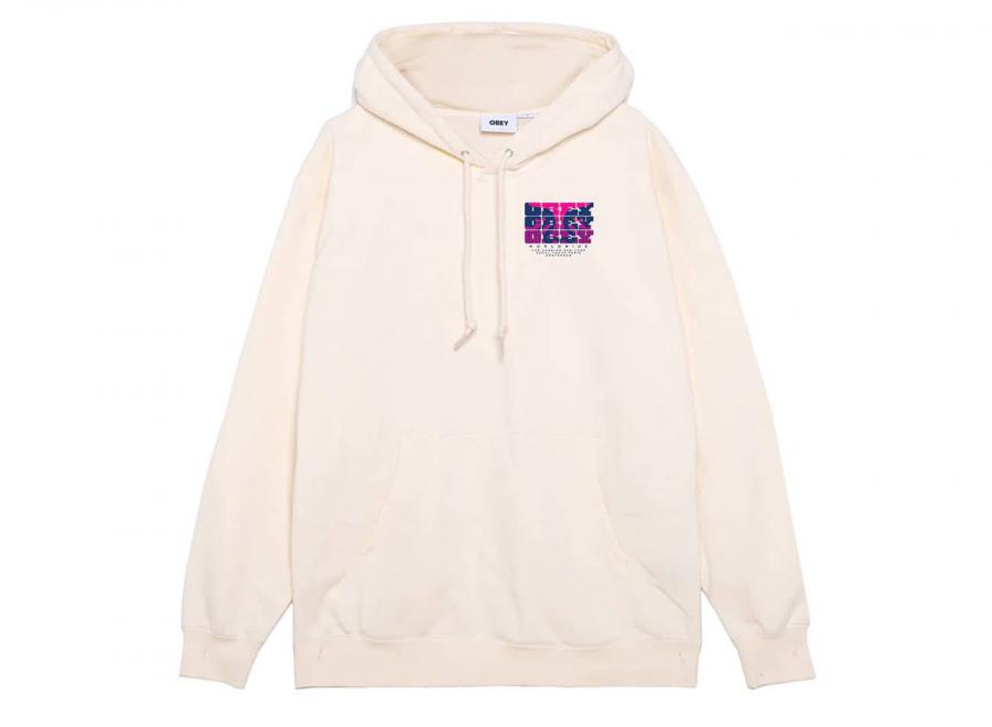 Obey Brick By Brick Hoodie Unbleached - Obey