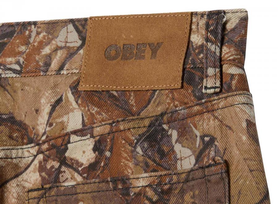 Obey Classic Baggy Denim Fence Camo Multi 142010109 - Obey