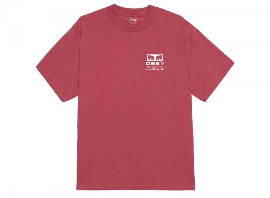 Obey Permission Tshirt Mineral Red 165264087 - Obey