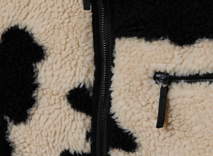 Obey Shaggy Sherpa Jacket Clay Multi 121800607 - Obey