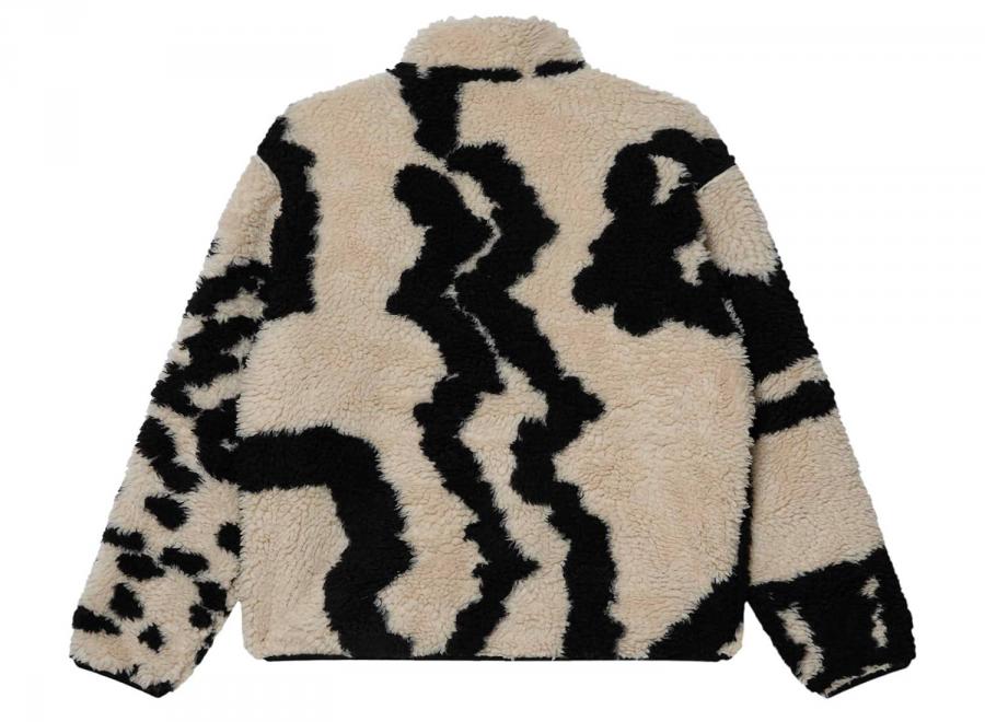 Obey Shaggy Sherpa Jacket Clay Multi 121800607 - Obey