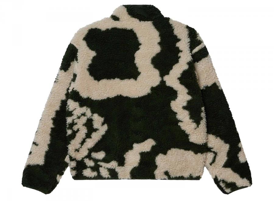 Obey Shaggy Sherpa Jacket Kombu Green Multi 121800607 - Obey