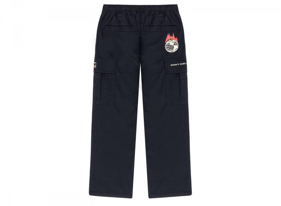 Obey x Napapijri Dont Just Watch It Burn Pant Black - Obey