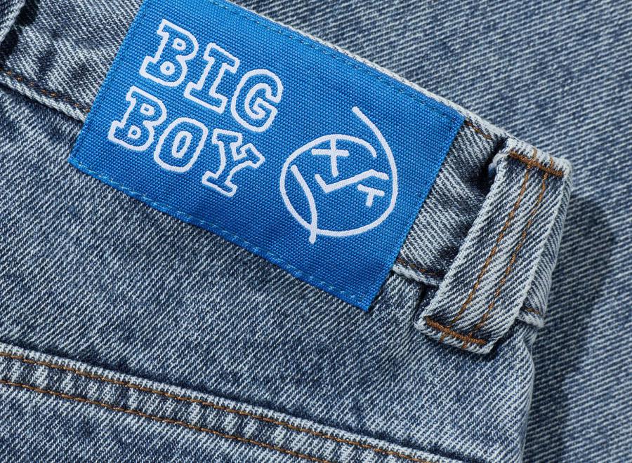 Polar Skate Co Big Boy Pants Heavy Washed Blue - Polar Skate Co
