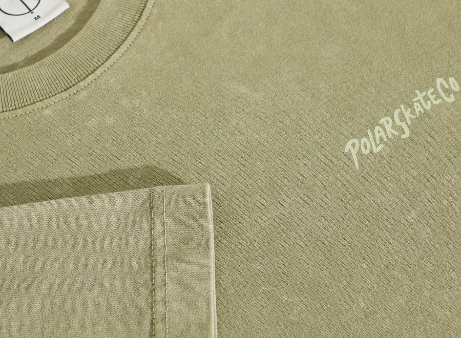Polar Skate Co Surf Logo Acid Tee Light Green - Polar Skate Co