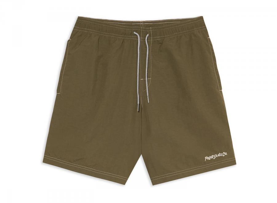 Polar Skate Co Ziggy Swim Shorts Army Green - Polar Skate Co