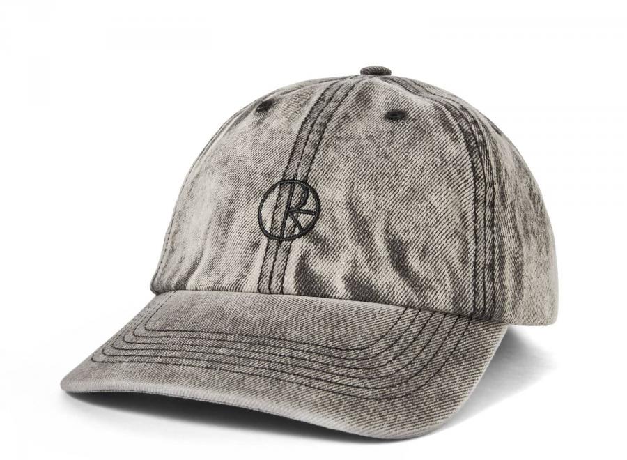 Polar Skate Co Stroke Logo Denim Cap Light Acid Beige - Polar Skate Co