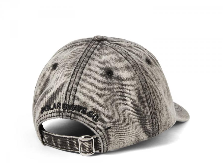 Polar Skate Co Stroke Logo Denim Cap Light Acid Beige - Polar Skate Co