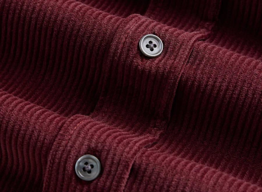 Portuguese Flannel Lobo 2.0 Shirt Bordeaux - Portuguese Flannel