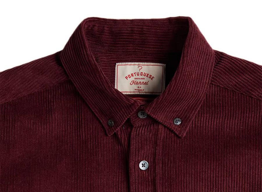 Portuguese Flannel Lobo 2.0 Shirt Bordeaux - Portuguese Flannel