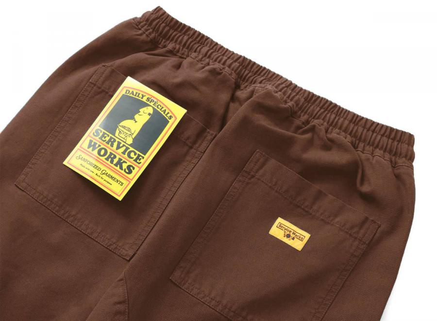 Service Works Canvas Chef Pants Brown - Service Works