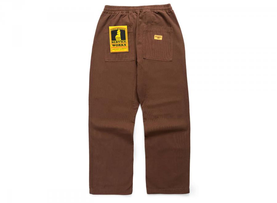 Service Works Canvas Chef Pants Brown - Service Works
