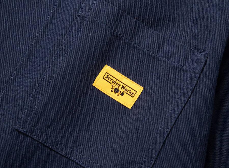 Service Works Canvas Chore Shirt Dark Navy - Service Works