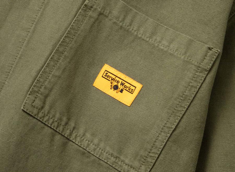 Service Works Canvas Chore Shirt Olive - Service Works