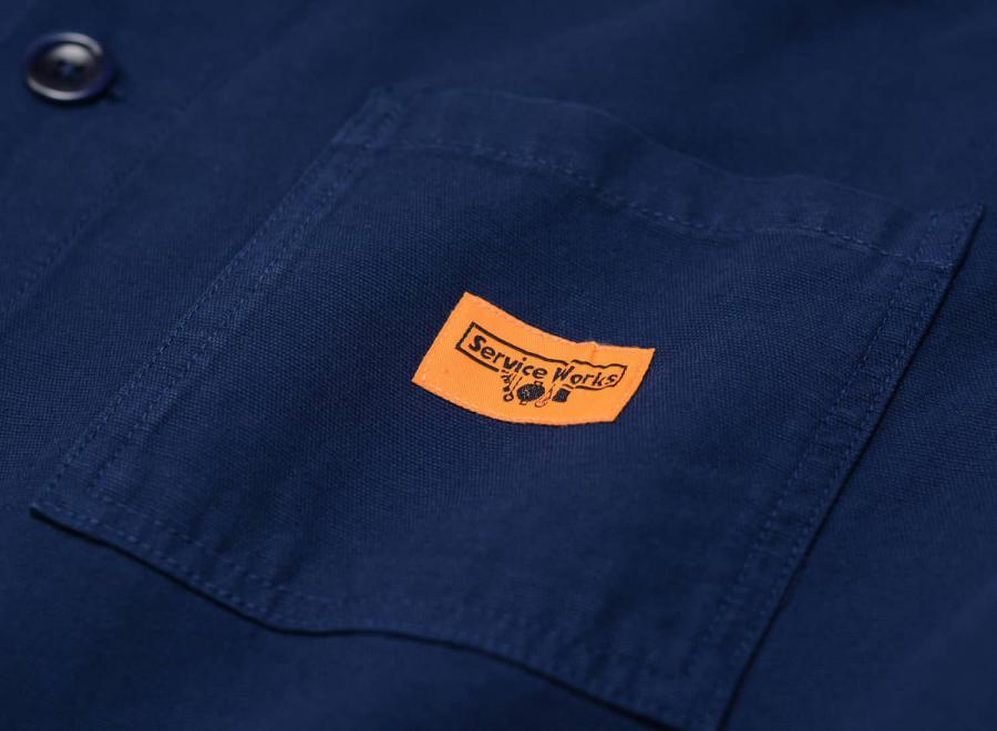 Service Works Canvas Coverall Jacket Navy - Service Works
