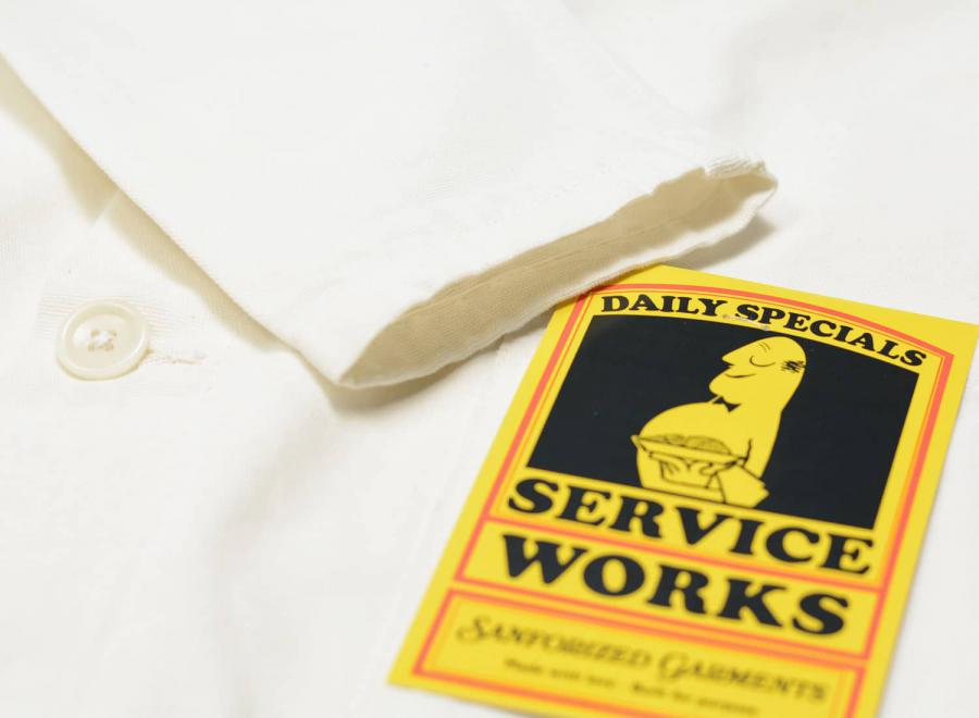 Service Works Canvas Coverall Jacket Off White - Service Works