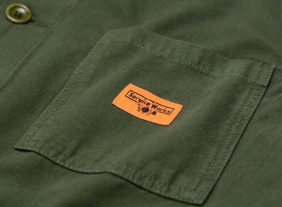 Service Works Canvas Coverall Jacket Olive - Service Works