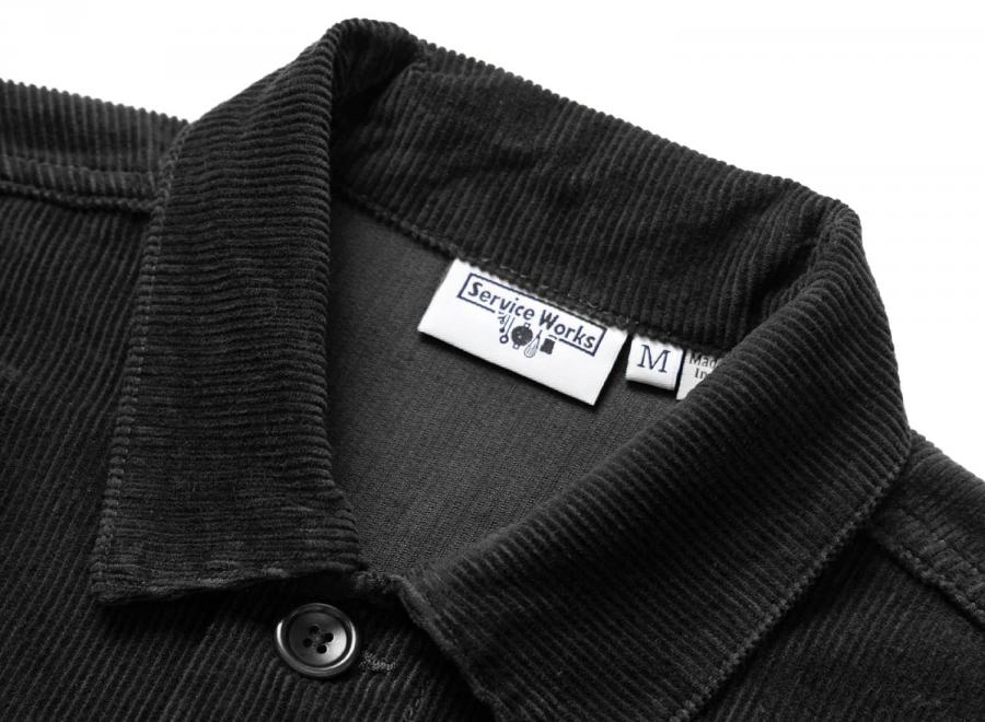 Service Works Corduroy Chore Shirt Black - Service Works