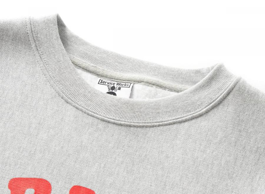 Service Works Organic Chefswear Crewneck Grey - Service Works