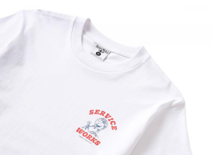 Service Works Organic Chefswear Tee White - Service Works