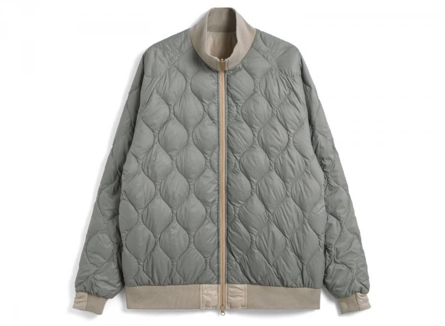 Taion Track Down Jacket Grey / Beige - Taion