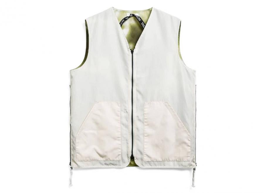 Taion 001ZND Millitary Reversible V Neck Vest Tie Dye - Taion