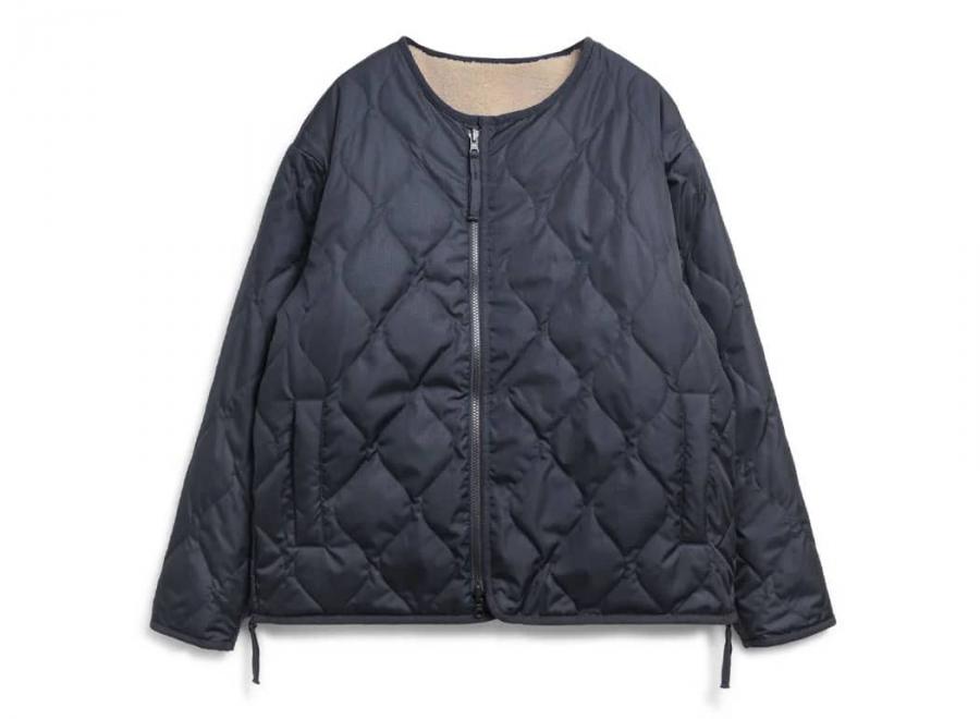 Taion Military Reversible Crew Neck Jacket Dark Navy / Beige - Taion
