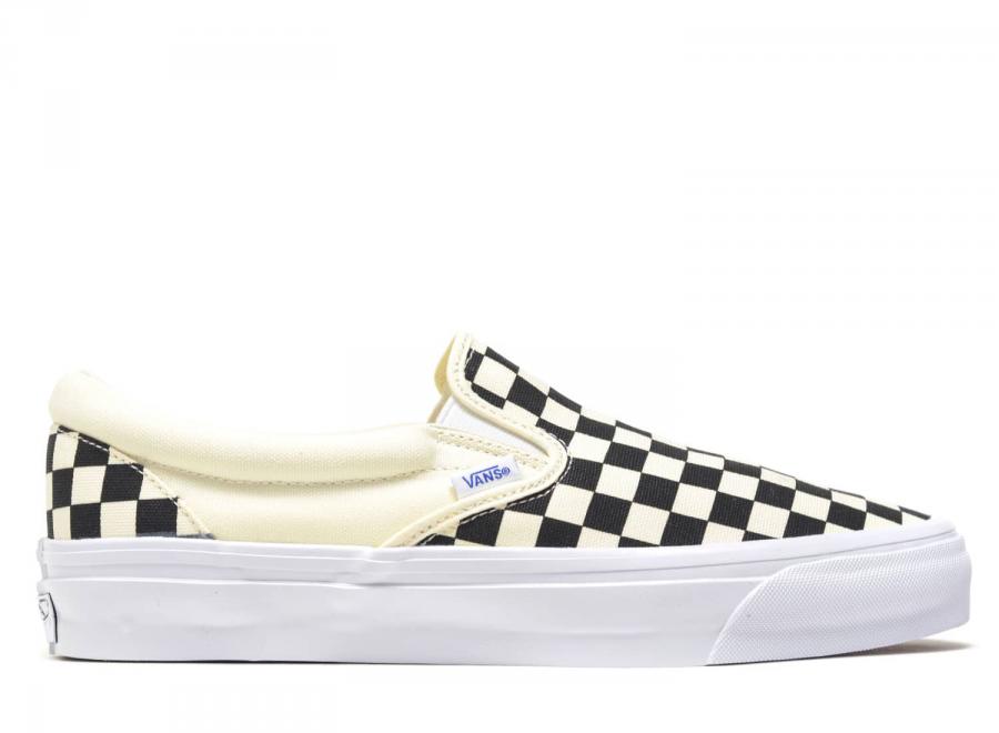 Vans LX Slip-On Reissue 98 Checkerboard Black / Off White VN000CSE2BO1 - Vans