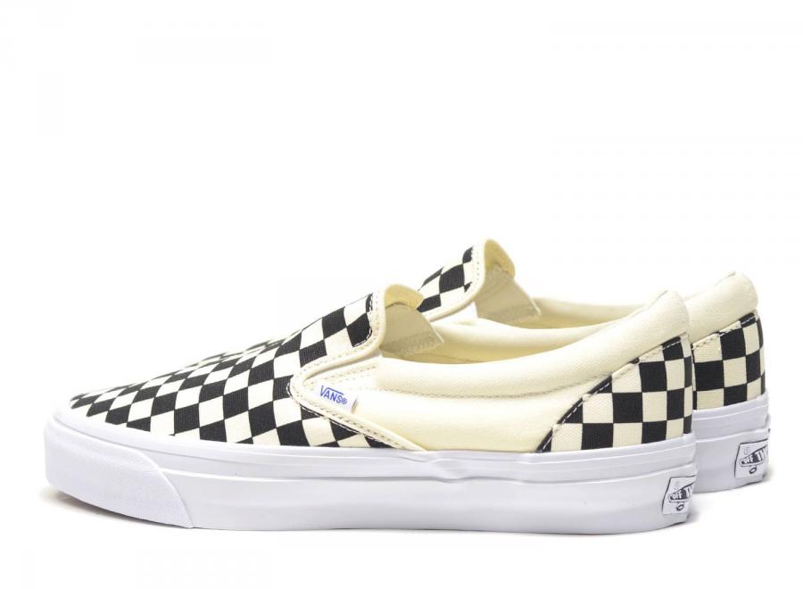 Vans LX Slip-On Reissue 98 Checkerboard Black / Off White VN000CSE2BO1 - Vans