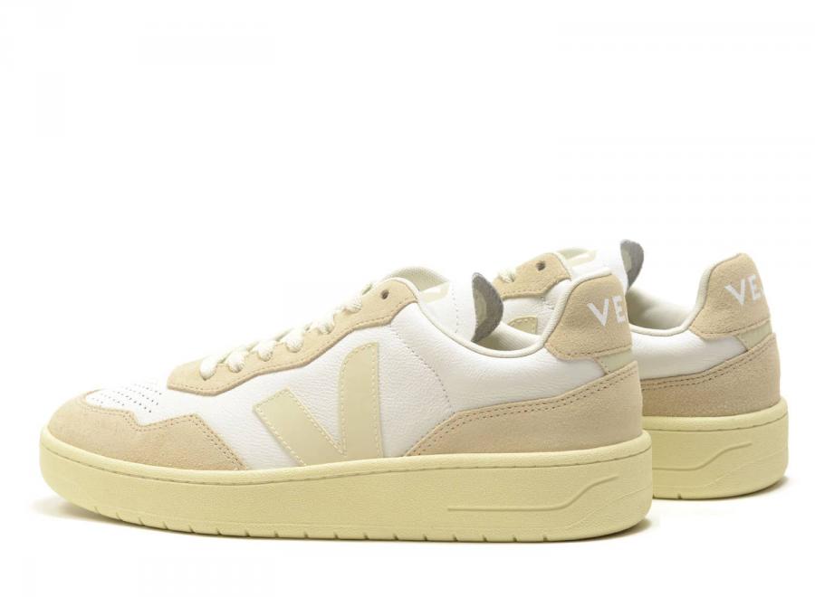 Veja V90 Leather Extra White / Pierre - Veja
