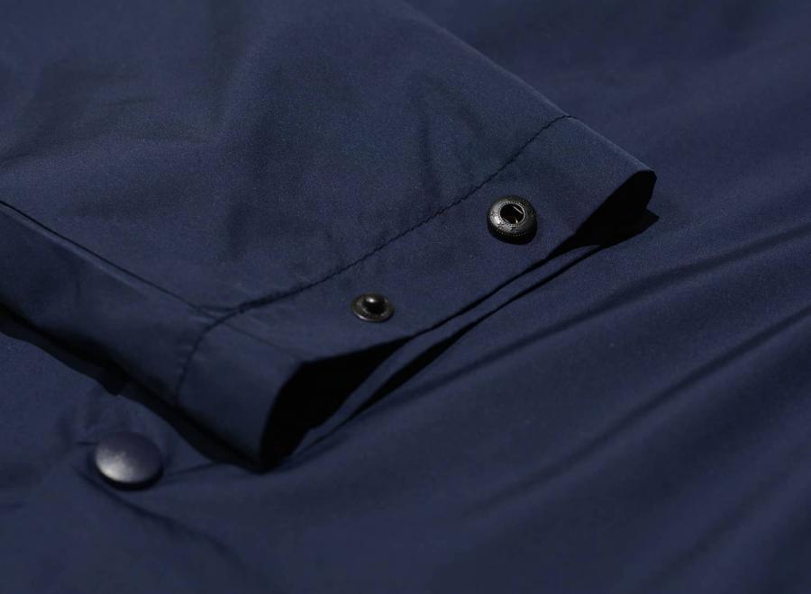 Wood Wood Ali Stacked Logo Coach Jacket Navy - Wood Wood