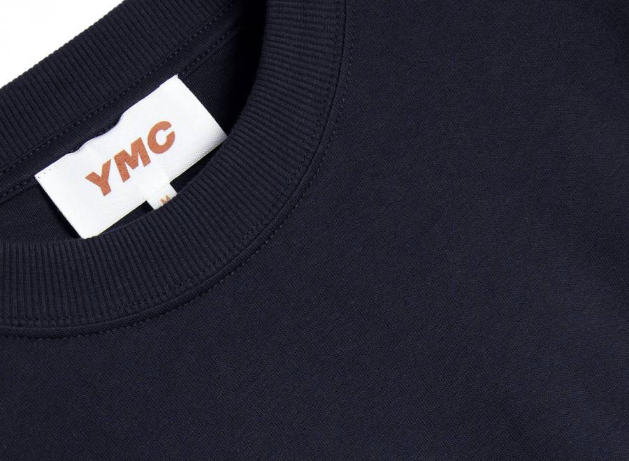 YMC P6AZM Triple Tshirt Navy - YMC - You Must Create
