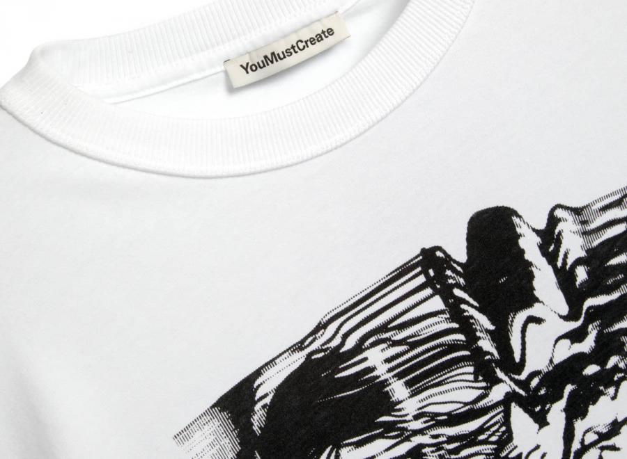 YMC P6ZAE Triple Tshirt Mountains White - YMC - You Must Create