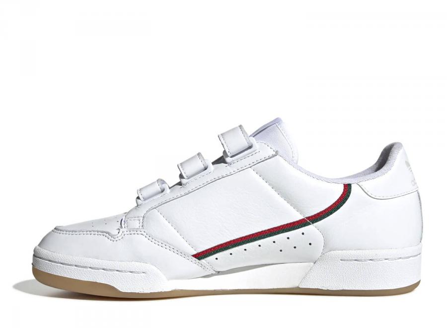 Adidas Continental 80 Strap White / Collegiate Green EE5359 - ADIDAS Originals