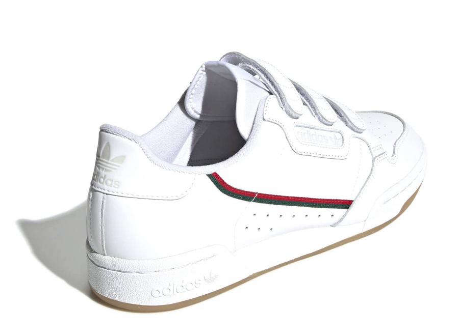 Adidas Continental 80 Strap White / Collegiate Green EE5359 - ADIDAS Originals