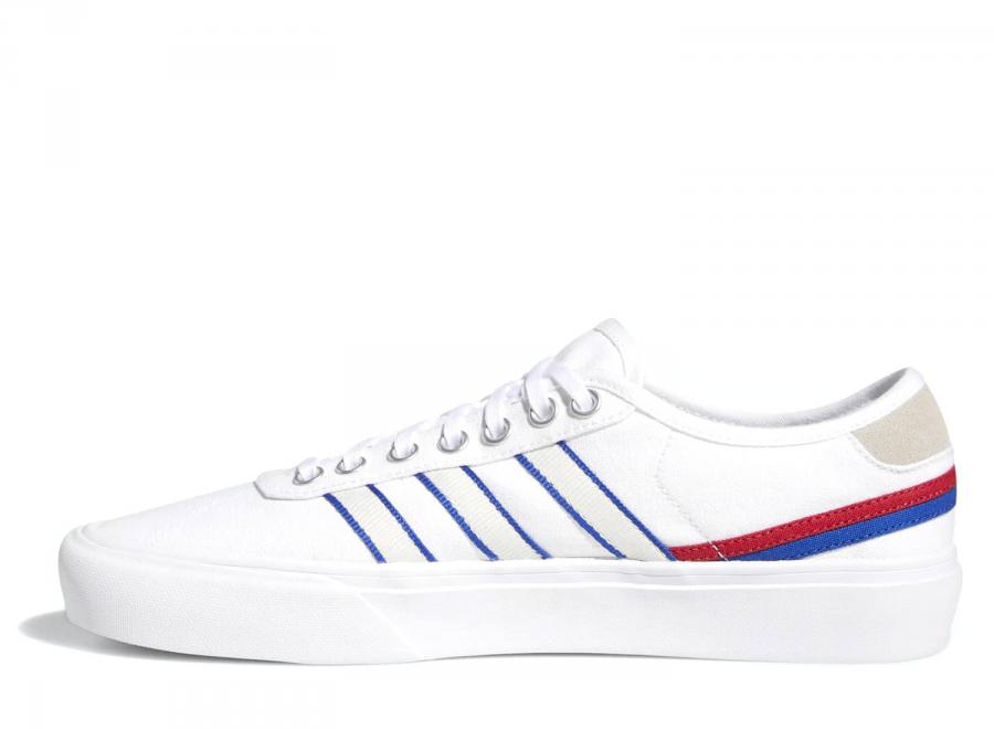 Adidas Delpala White / Scarlet / Royal Blue FV0639 - ADIDAS Originals