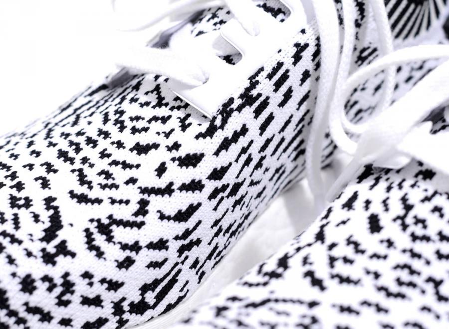 Adidas NMD R1 Primeknit Zebra White BZ0219 - ADIDAS Originals