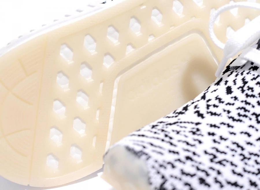 Adidas NMD R1 Primeknit Zebra White BZ0219 - ADIDAS Originals