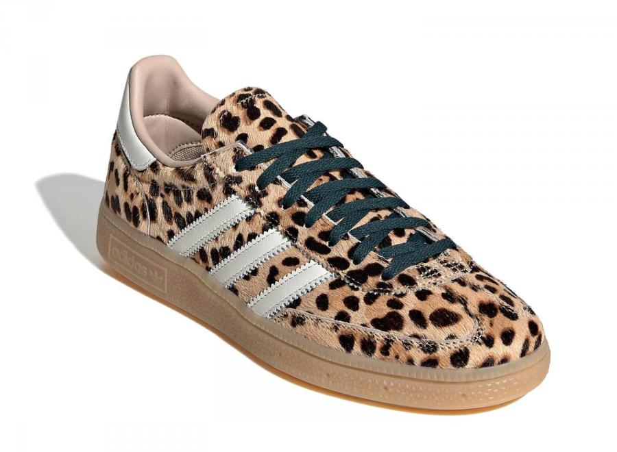 Adidas Originals Handball Spezial Leopard Magic Beige / Ivory / Aurora Ivy KI6678 - ADIDAS Originals