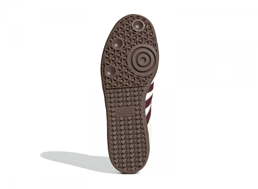 Adidas Originals Samba Long Thongue Ayakkabi Cream White / Maroon / Gold Metallic IH9045 - ADIDAS Originals